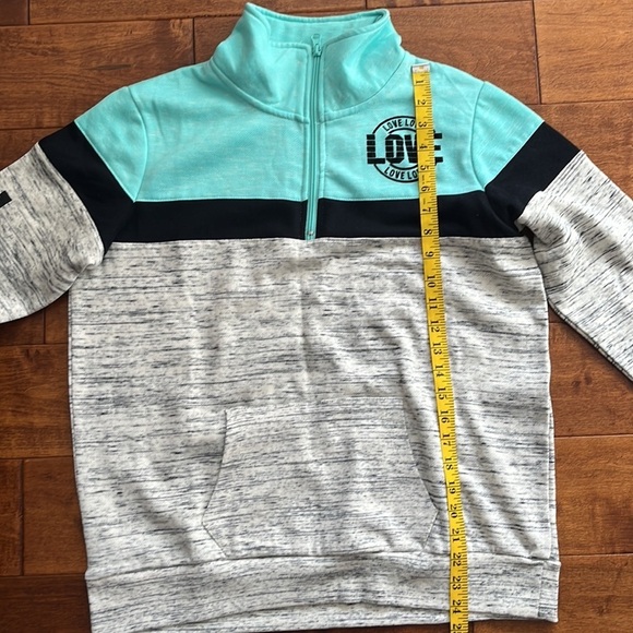 Flirtitude Active Sweatshirt Girls Size M Kangaroo Pocket in front - Picture 9 of 10